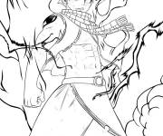 Coloriage et dessins gratuit Natsu Dragneel Personnage de Fairy Tail à imprimer