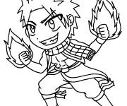 Coloriage Natsu Dragneel simple