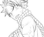 Coloriage Natsu stylis&eacute;