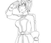 Coloriage Yukino Aguria 