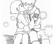 Coloriage Fille Manga Amoureuse Dessin Gratuit à Imprimer