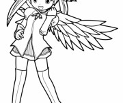 Coloriage Fille Manga en ligne