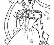 Coloriage Fille Manga magique