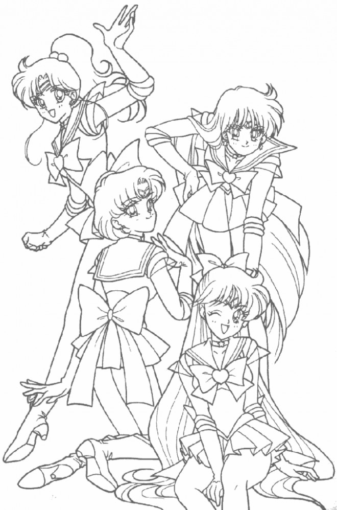 Coloriage Fille Manga Personnages Dessin Gratuit à Imprimer