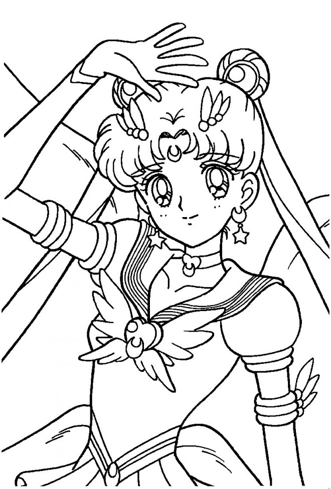 Coloriage Fille Manga Princesse dessin gratuit à imprimer