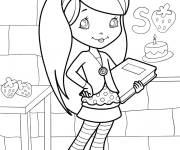 Coloriage Ang&eacute;lique , l'ami de Fraisinette