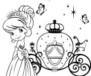 Coloriage Fraisinette et la carrosse magique