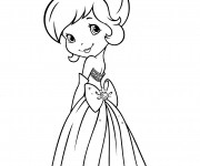 Coloriage Fraisinette princesse