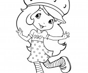 Coloriage Fraisinette saute