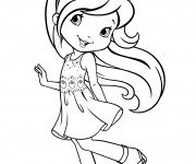 Coloriage Fraisinette sourit