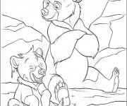 Coloriage et dessins gratuit Frère des ours à colorier à imprimer