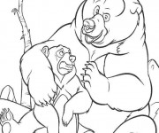 Coloriage Frère des ours à télécharger