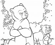 Coloriage Frère des ours Naima et Thunder