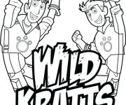 Coloriage Affiche Fr&egrave;res Kratts