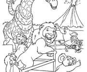 Coloriage Animaux de la savane dans Fr&egrave;res Kratt