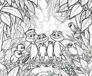 Coloriage Animaux mignons de Wild Kratts