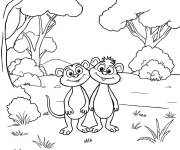 Coloriage Animaux Wild Kratts pour enfants