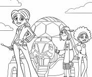Coloriage Aviva, Jimmy Z et Koki de Fr&egrave;res Kratt