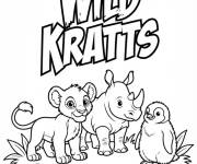 Coloriage B&eacute;b&eacute; animaux dans Fr&egrave;res Kratt