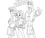 Coloriage Chris et Martin sauveteurs de Fr&egrave;res Kratt