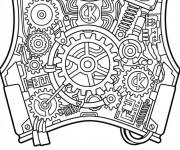 Coloriage Combinaison sp&eacute;cial de martin