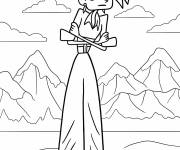 Coloriage Donita Donata se sent froide