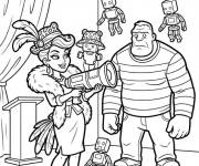 Coloriage Donita fashionista des animaux