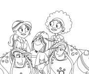 Coloriage Equipe de Fr&egrave;res Kratt en mission