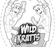 Coloriage Fr&egrave;res Kratt &agrave; d&eacute;couper
