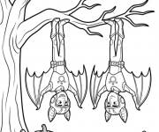Coloriage Fr&egrave;res Kratt comme chauves-souris