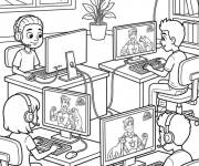 Coloriage Fr&egrave;res Kratt enfants qui sauvent les animaux en danger