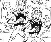 Coloriage Fr&egrave;res Kratt et les pouvoirs des cr&eacute;atures