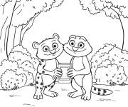 Coloriage Fr&egrave;res Kratt imprimable