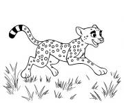 Coloriage Gu&eacute;pard de Fr&egrave;res Kratt