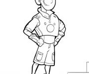 Coloriage et dessins gratuit H&eacute;ros Chris Kratt debout à imprimer