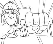 Coloriage et dessins gratuit Jimmy Z conduit la Tortuga à imprimer