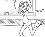 Coloriage Koki en dansant