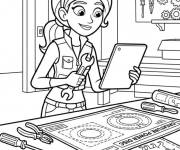 Coloriage Les inventions de Aviva