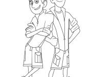Coloriage Martin et Chris