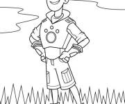 Coloriage et dessins gratuit Martin Kratt en pose confiante à imprimer