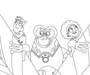 Coloriage Martin Kratt et Koki