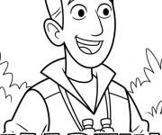 Coloriage Martin Kratt rigolo