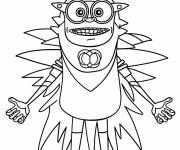 Coloriage Monstres de Fr&egrave;res Kratt