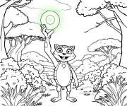Coloriage Pouvoirs des chats Fr&egrave;res Kratt