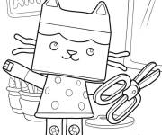 Coloriage Baby Box aime le bricolage