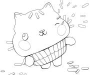 Coloriage Cakey adorable dessin anim&eacute;