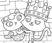 Coloriage Calin de Catrat And Mercat