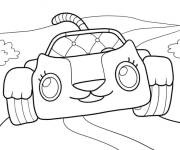 Coloriage Carlita sur la route