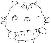 Coloriage Chat Cakey pour petits