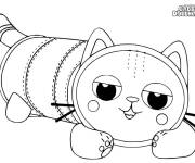 Coloriage et dessins gratuit Coussin chat Gabby's Dollhouse à imprimer